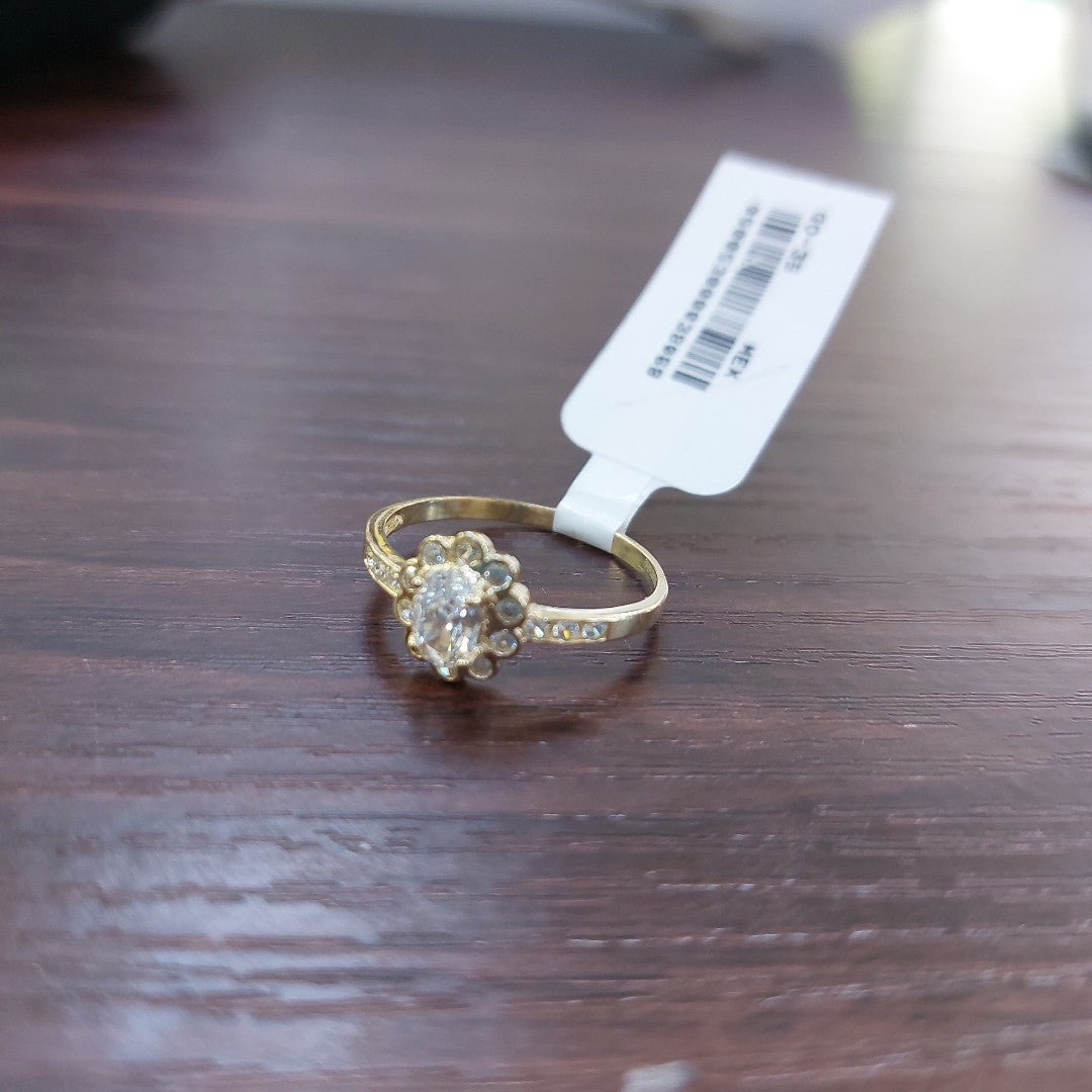 ANILLITO CON CIRCONIAS 14K 8 TALLA 1.6 GR ADP 60 (NUEVO)