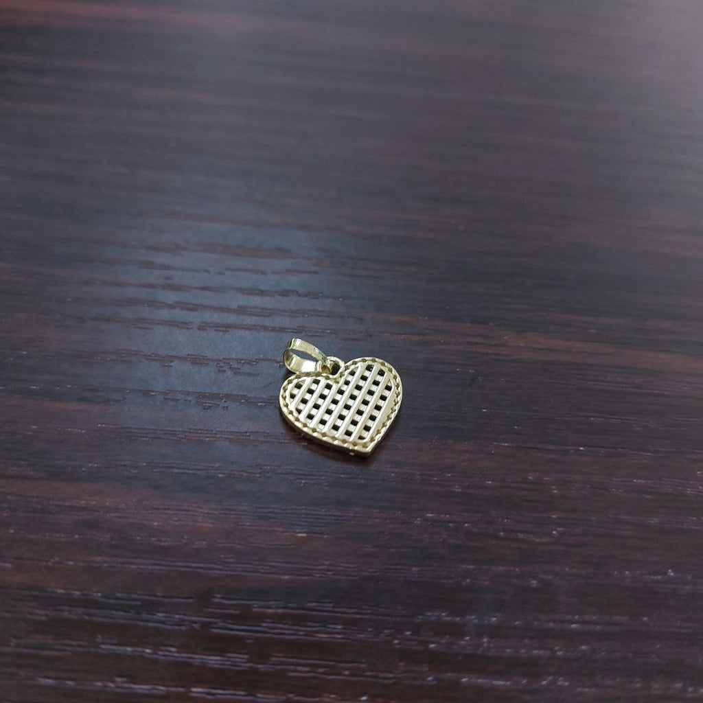 DIJE CORAZON CON CIRCONIAS 14K 1.2 GR DCR 04 (NUEVO)