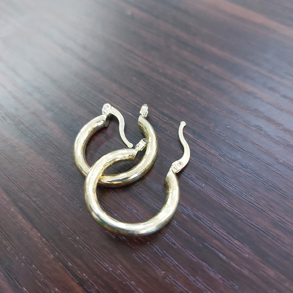 ARETES ARRACADAS FACETADAS 14K 2.5 GR ET 05 (NUEVO)