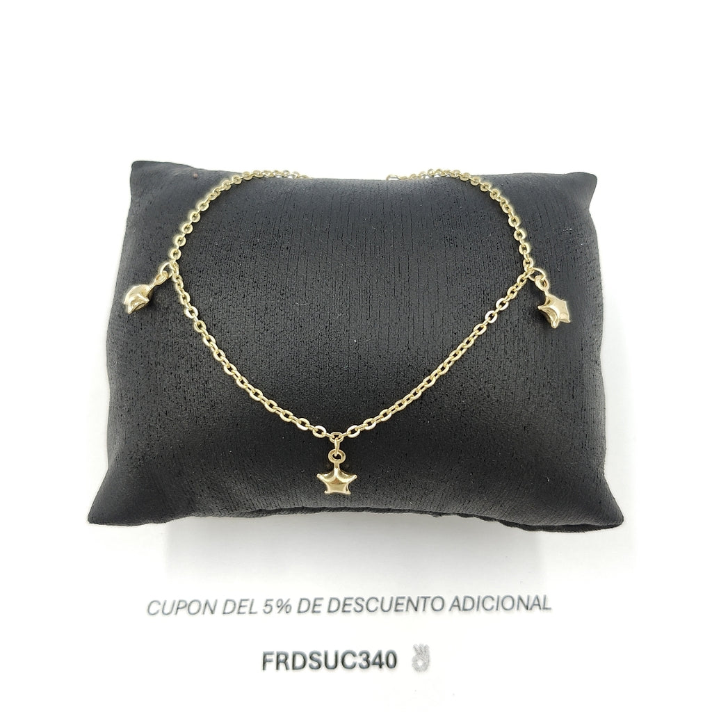 PULSERA TEJIDO ESPECIAL FIG ESTRELLA 14K 18 CM 1.4 GR PTR 42 (NUEVO)