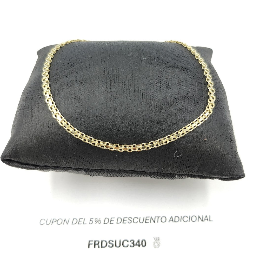 PULSERA TEJIDO CHINO 14K 21 CM 2.7 GR BISMARRK 21 (NUEVO)