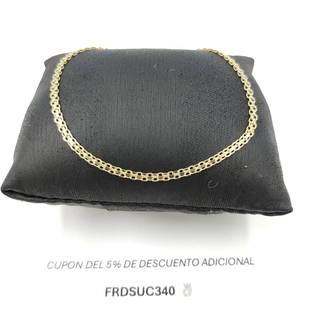 PULSERA TEJIDO CHINO 14K 21 CM 2.7 GR BISMARRK 21 (NUEVO)