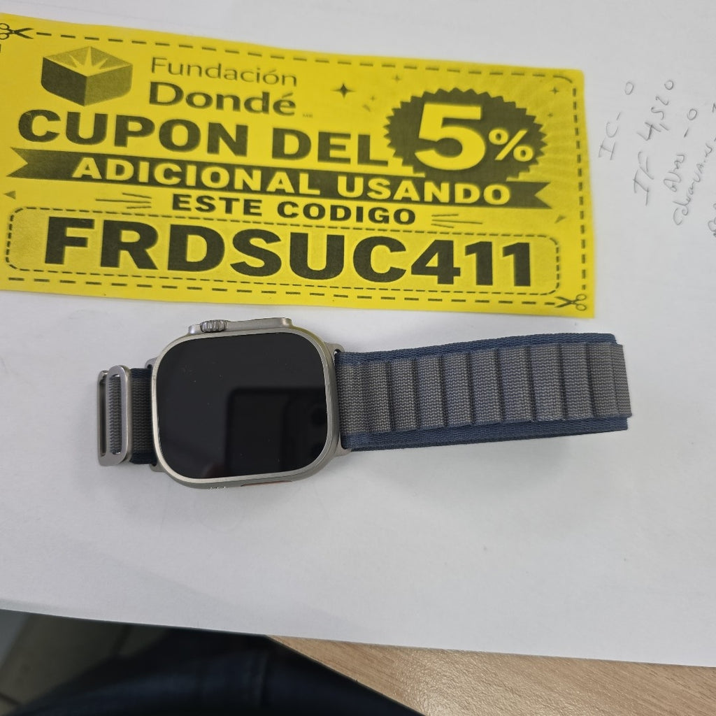 SMARTWATCH APPLE ULTRA 2 TITANIO A2986 49 MM GPS + CELULAR (SEMINUEVO)