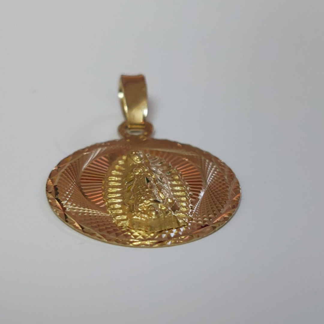 DIJE MEDALLA RELIGIOSA 14K 0.9 GR MR 6 (NUEVO)