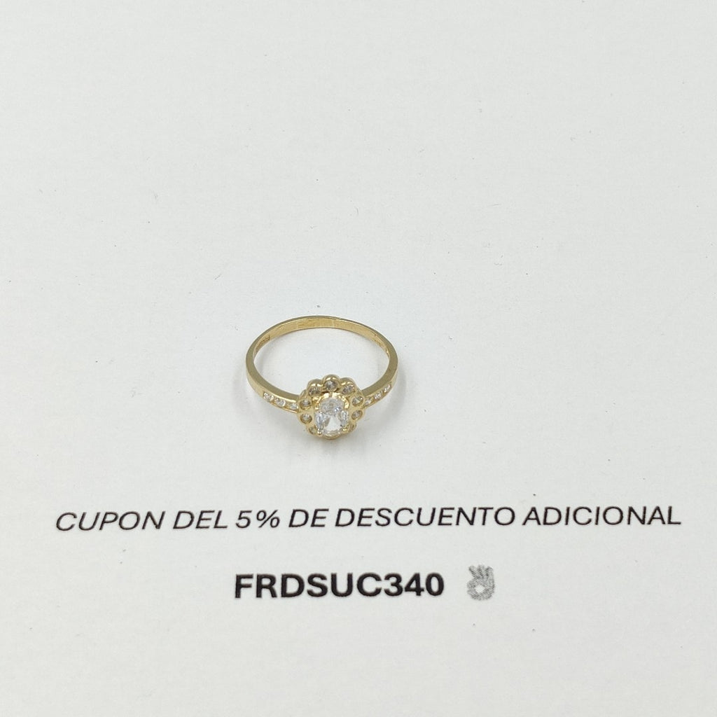 ANILLITO CON CIRCONIAS 14K 7 TALLA 1.6 GR ADP 60 (NUEVO)