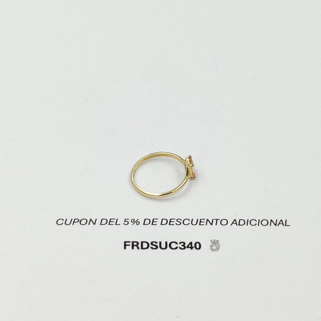 ANILLITO CON PIEDRA COLOR 14K 7 TALLA 1.2 GR ADR 119 (NUEVO)