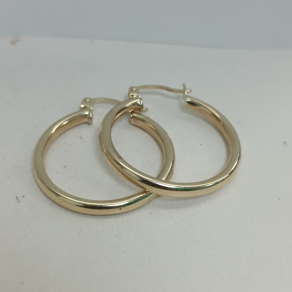 ARETES ARRACADAS LISAS 10K TALLA 2.5 GR (NUEVO)