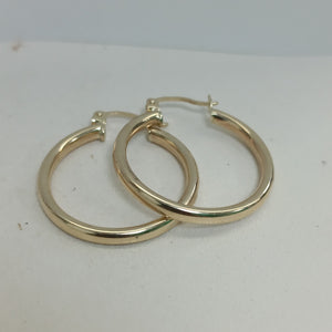 ARETES ARRACADAS LISAS 10K TALLA 2.5 GR (NUEVO)