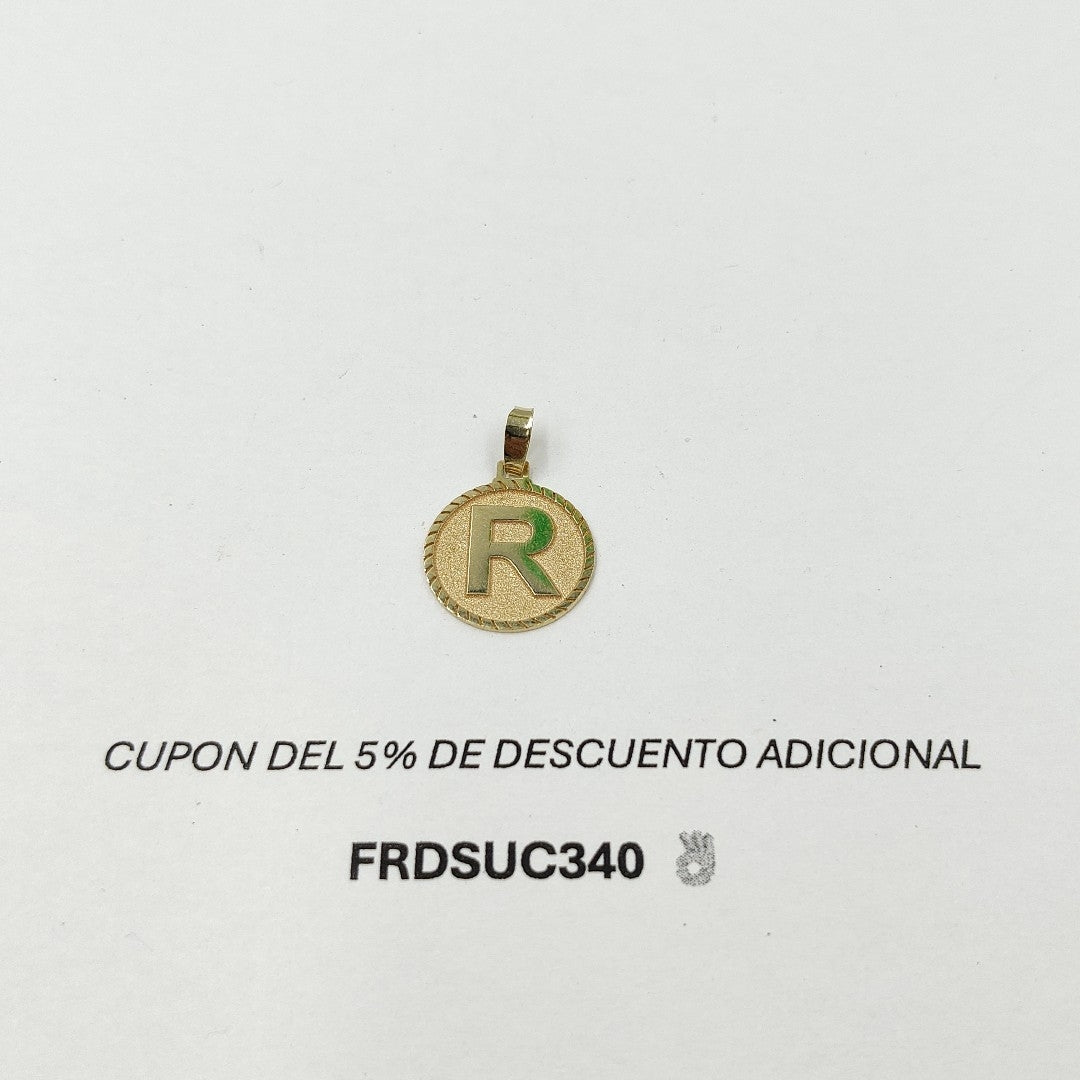 DIJE INICIAL R 14K 1.3 GR DLO 06 R (NUEVO)