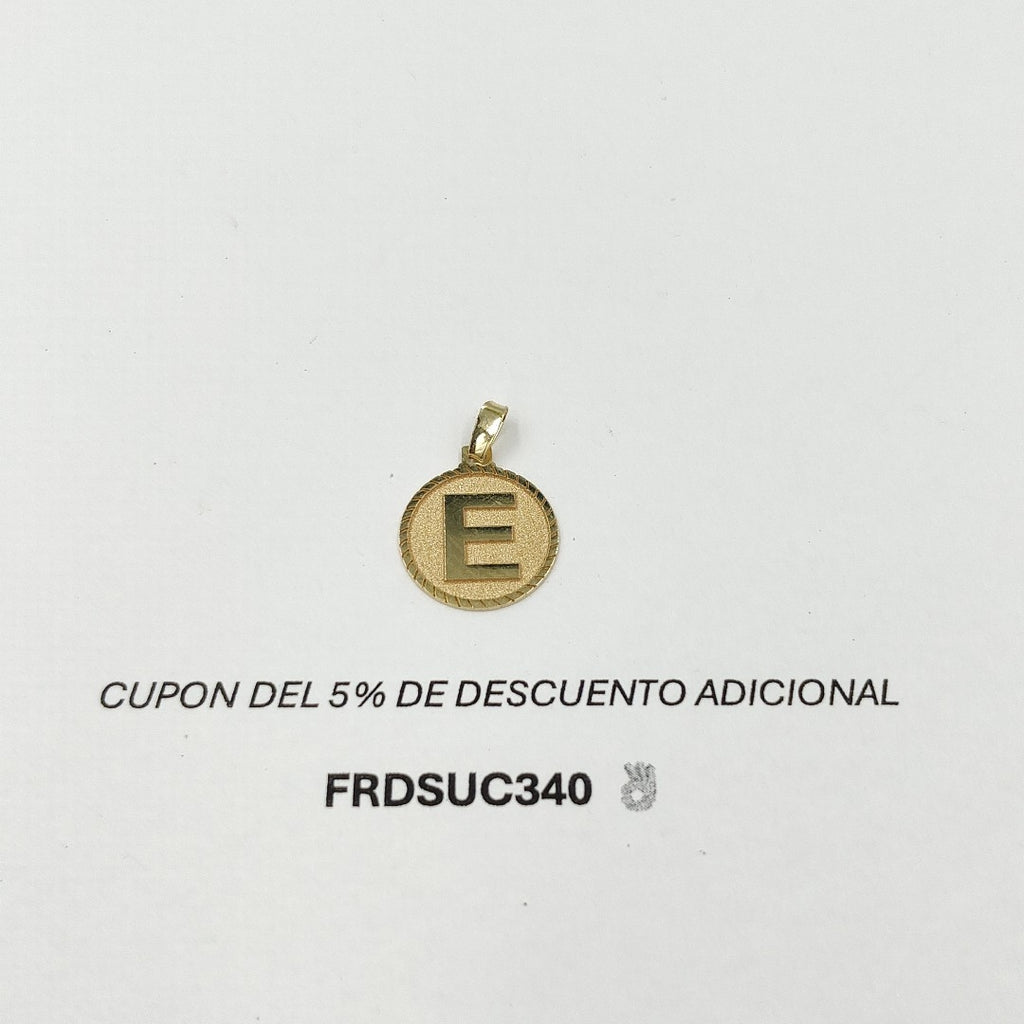 DIJE INICIAL E 14K 1.3 GR DLO 06 E (NUEVO)