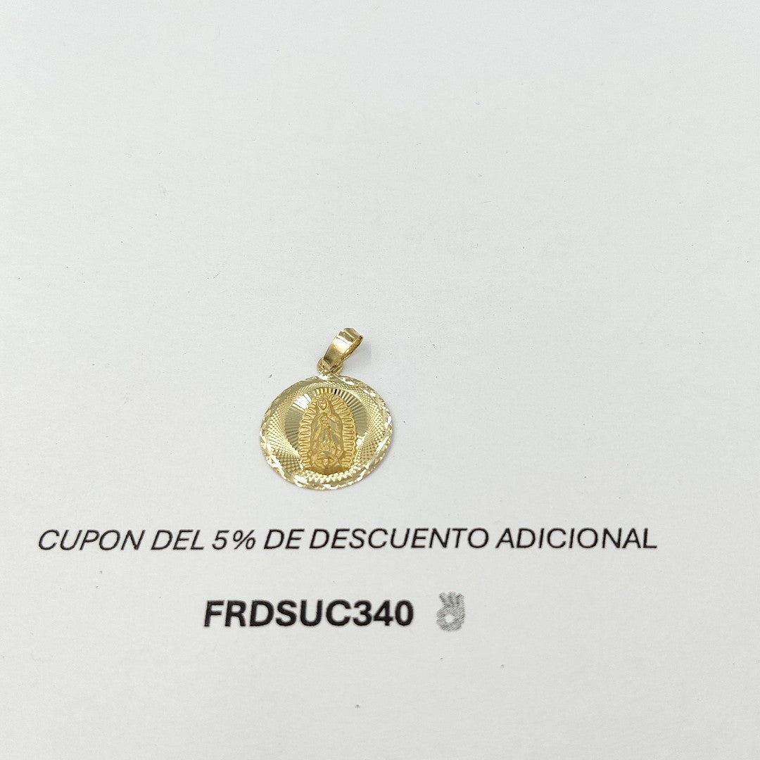 DIJE MEDALLA RELIGIOSA 14K 0.8 GR MR 6 (NUEVO)