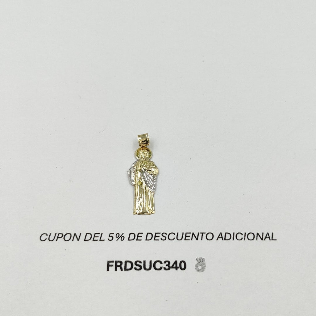 DIJE SAN JUDAS COMBINADO 14K 0.6 GR DCSJ 1 (NUEVO)