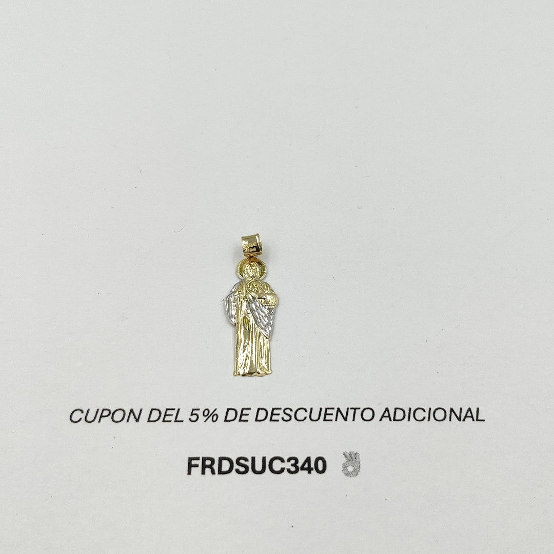 DIJE SAN JUDAS COMBINADO 14K 0.6 GR DCSJ 1 (NUEVO)