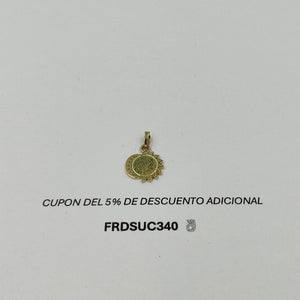 DIJE ECLIPSE CON CIRCONIAS 14K 1.2 GR DDR 106 (NUEVO)