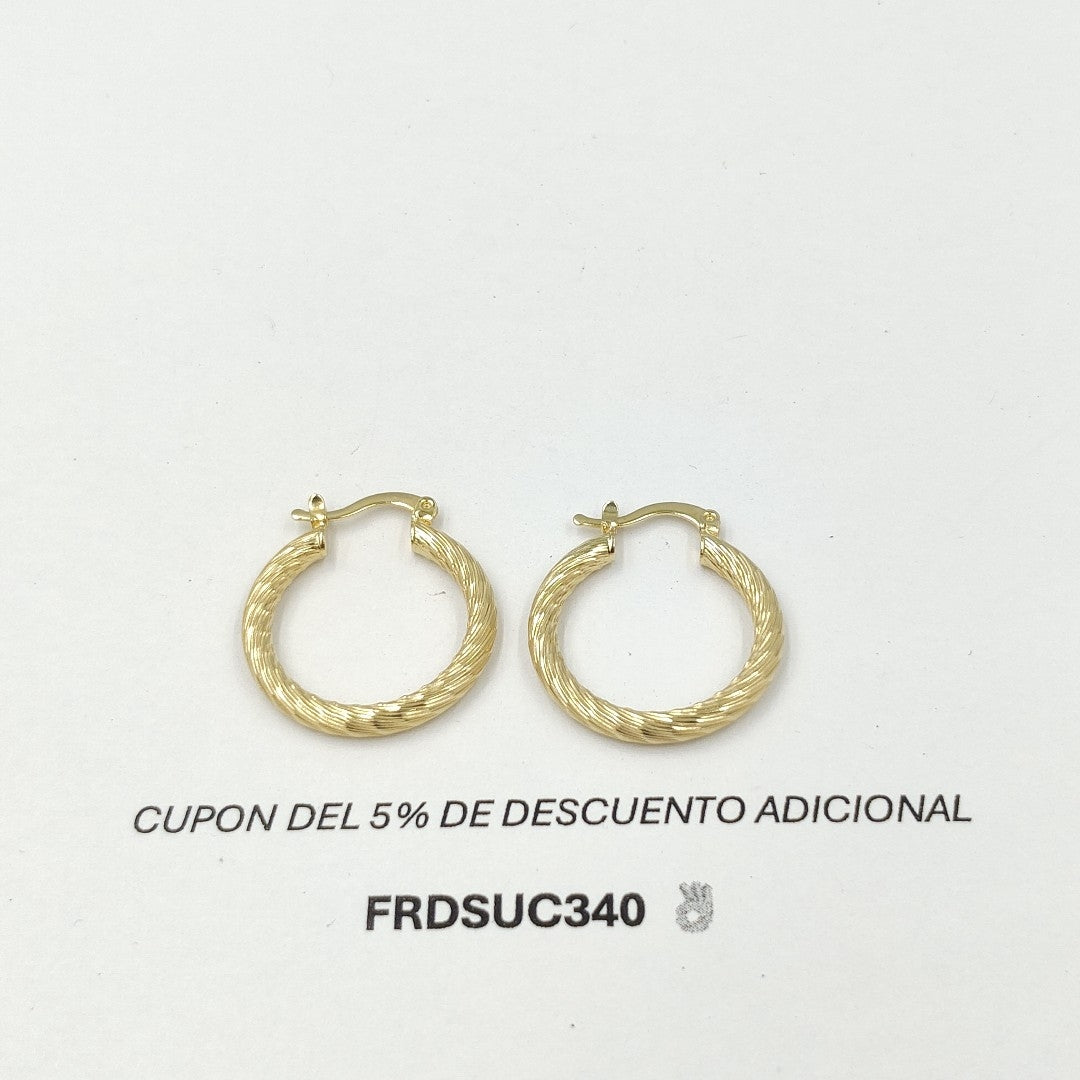 ARETES ARRACADAS TORZAL 14K 2.4 GR ET 03 (NUEVO)