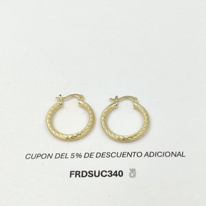 ARETES ARRACADAS TORZAL 14K 2.4 GR ET 03 (NUEVO)