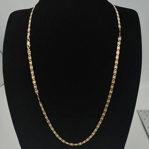 CADENA TEJIDO GUCHI COMBINADA 14K 60CM 8.4GR GC3CF06060 (NUEVO)