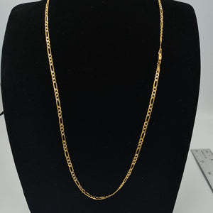 CADENA TEJIDO 3X1 DIAMANTADA 14K 60CM 8.8GR FDR08060 (NUEVO)
