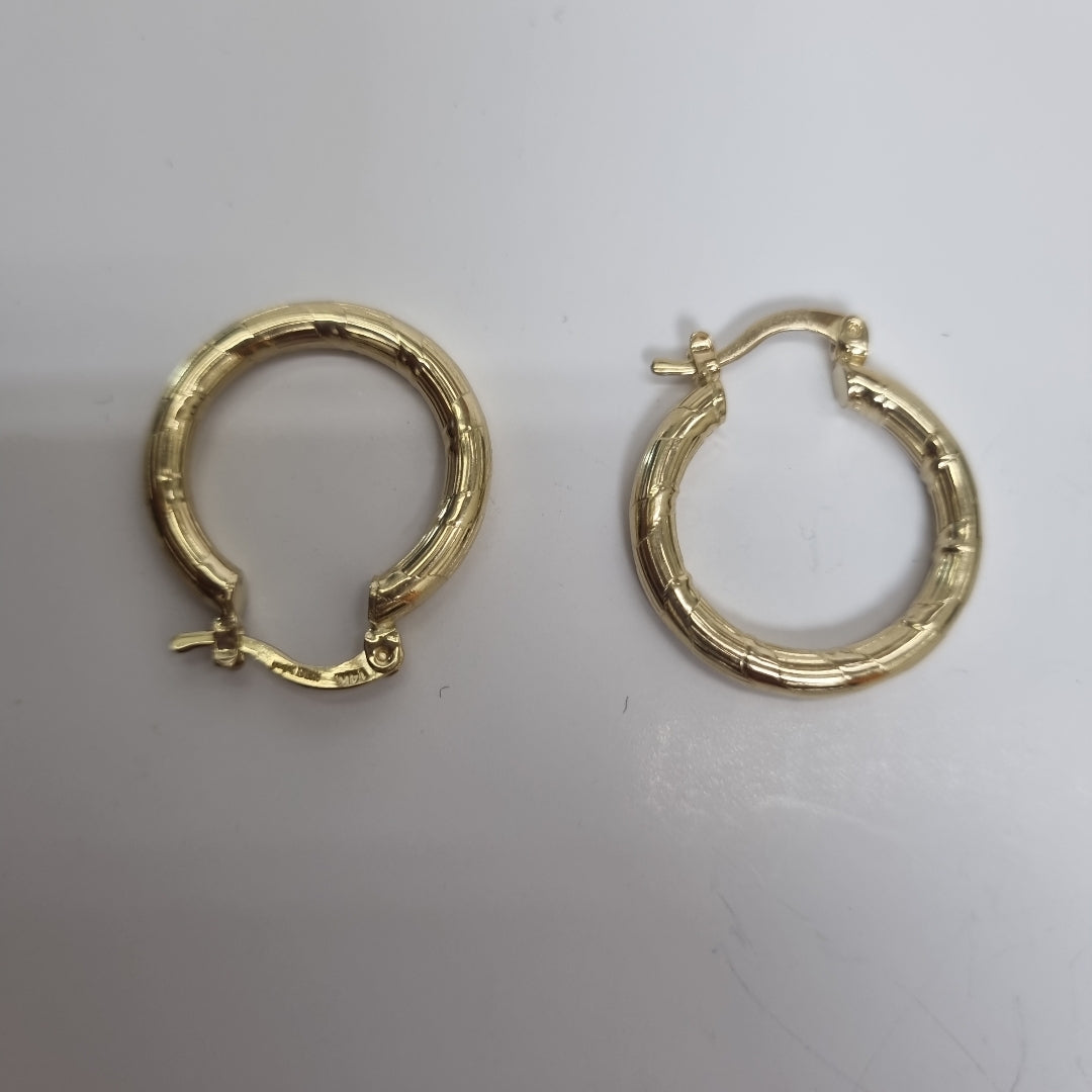 ARETES ARRACADAS 14K 2.8 GR (NUEVO)