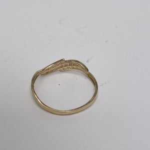 ANILLOS CON CIRCONIAS 14K TALLA 7 0.8 GR (NUEVO)