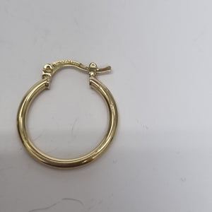 ARETES TEJIDO ARRACADAS LISAS 14K 1.1 GR (NUEVO)