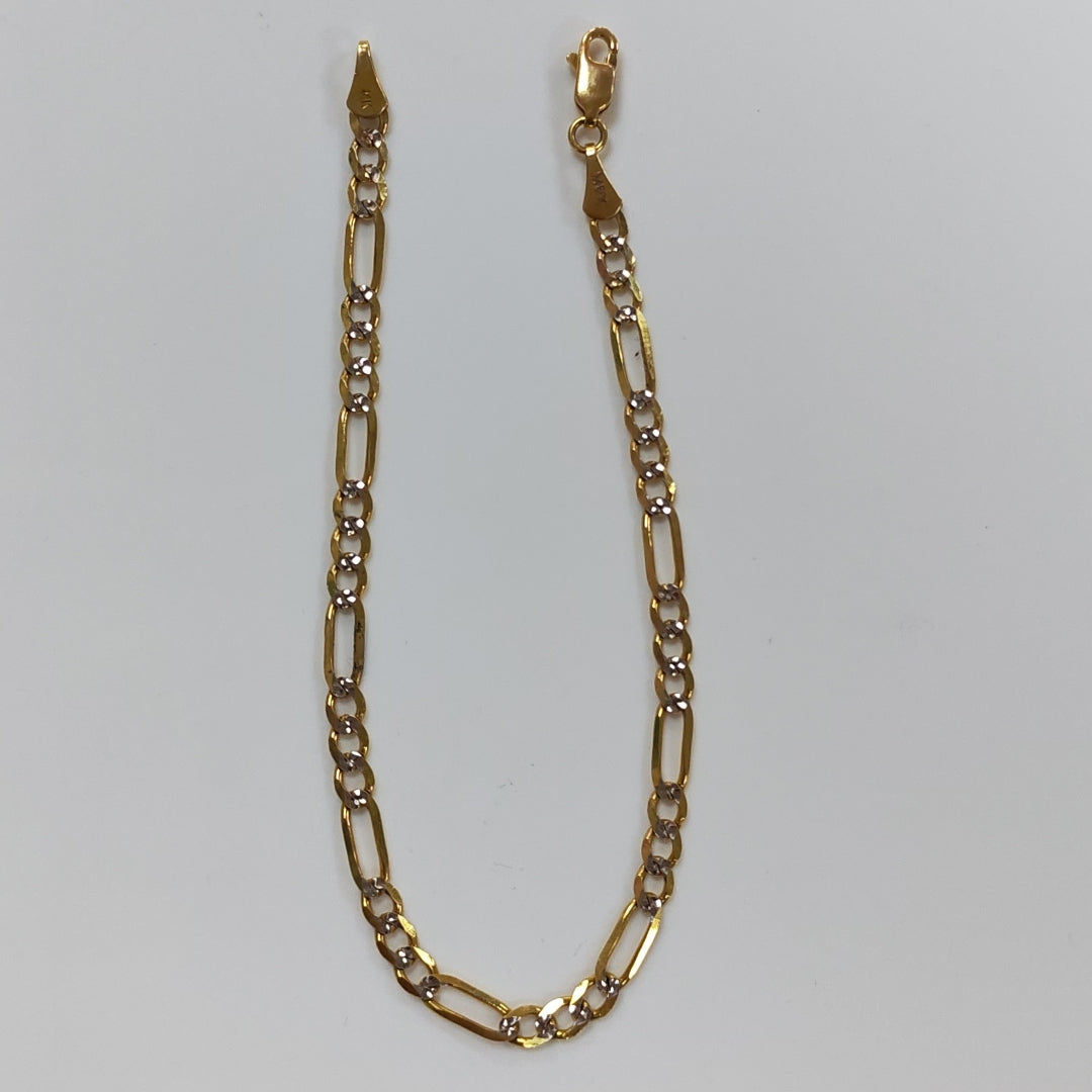 PULSERA 3X1 14K 21 CM 4.7 GR (NUEVO)