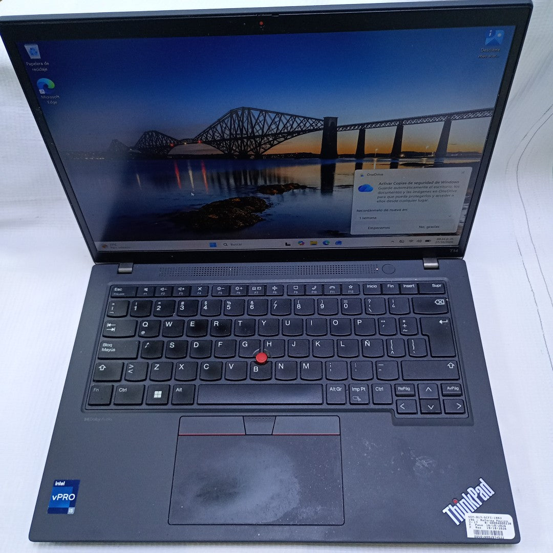 LAPTOP LENOVO THINKPAD T14 GEN 4 (2024) 512 GB SSD 16 GB RAM (SEMINUEVO)