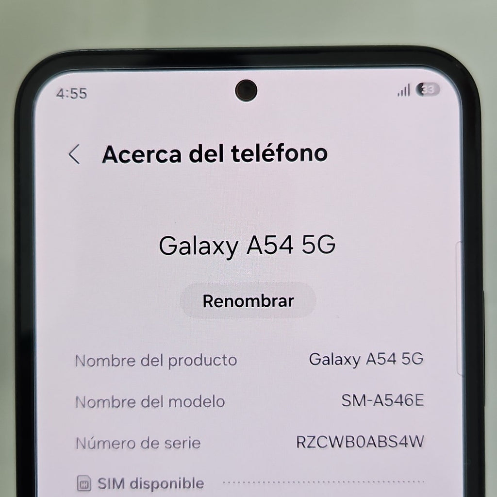 CELULAR SAMSUNG GALAXY A54 5G SM-A546E 256 GB 8 GB RAM (SEMINUEVO)