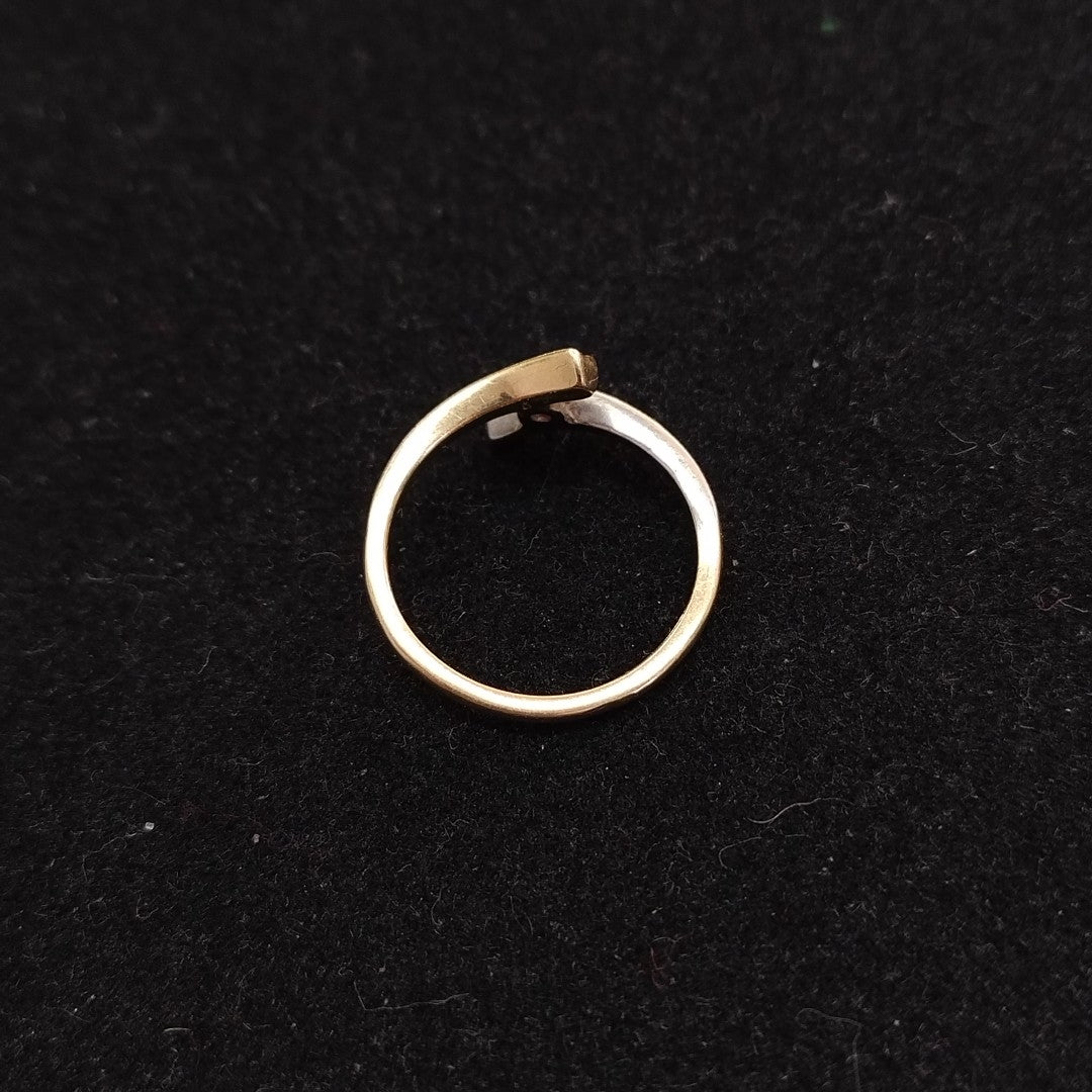 ANILLO ORO COMBINADO 14 K 2,20 GRMS (SEMINUEVO)
