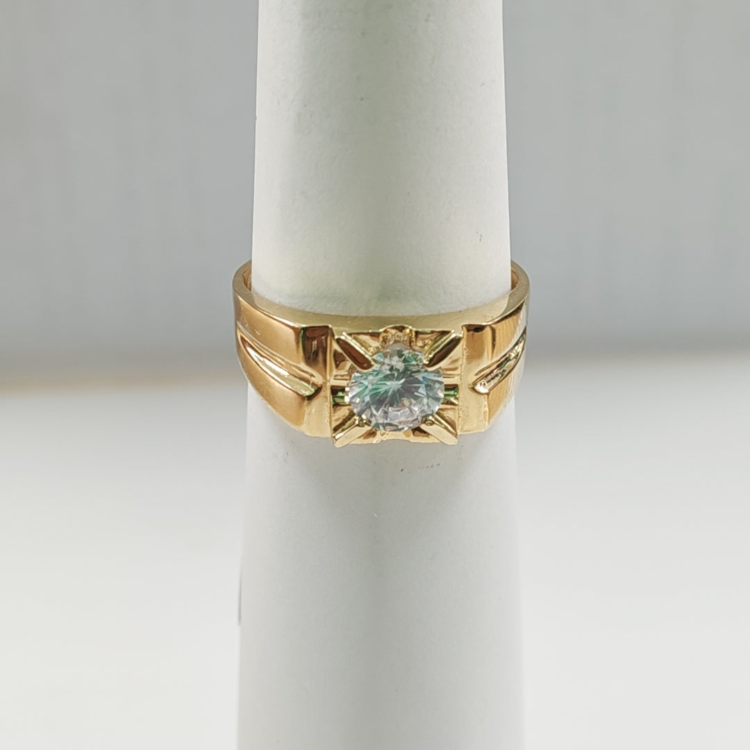 ANILLO CON CIRCONIA 14K 12 TALLA 4.4 GR ACB 32 (NUEVO)
