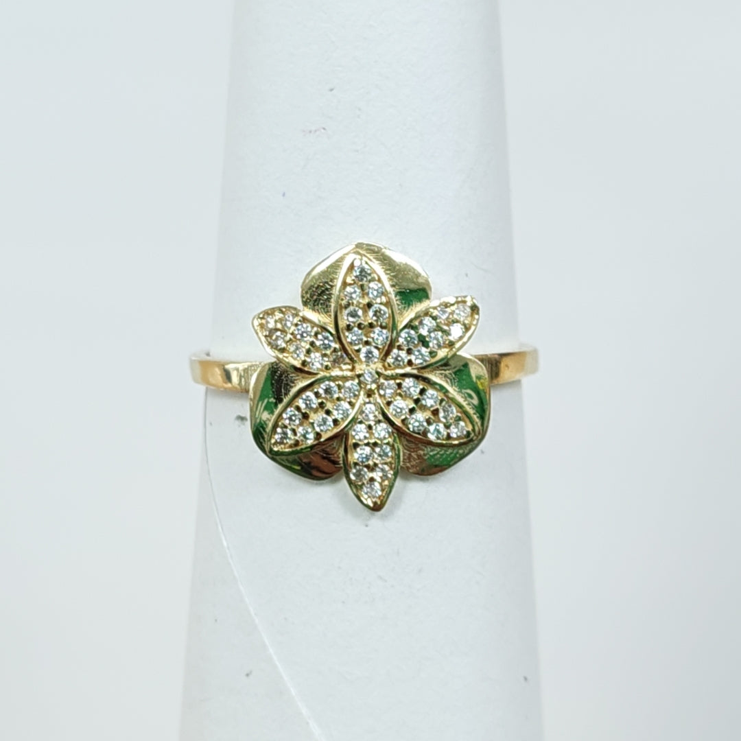 ANILLO FLOR 14K 7 TALLA 1.6 GR ADR 115 (NUEVO)