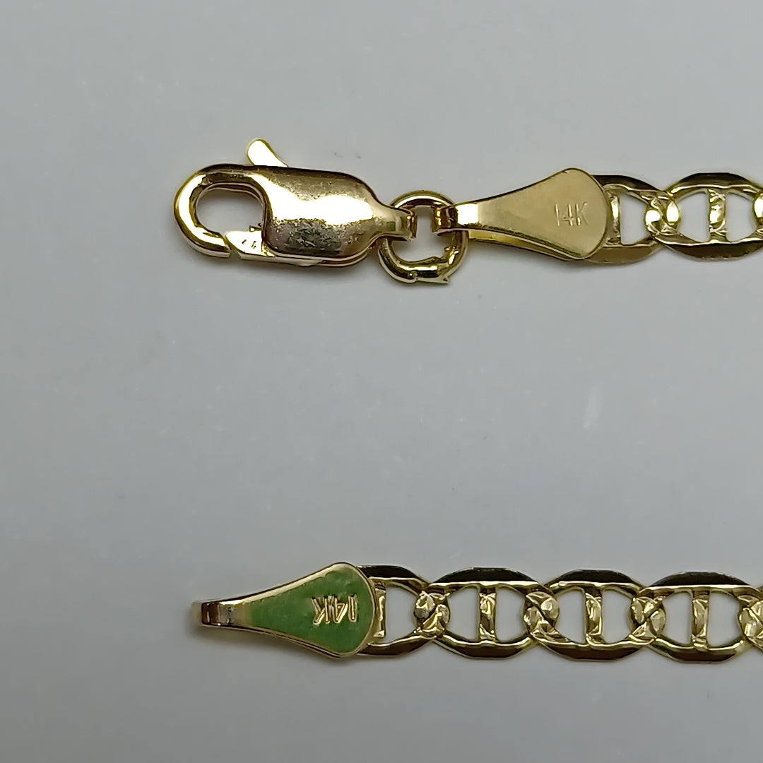 PULSERA GUCHI 14K 18 CM 3.2 GR (NUEVO)