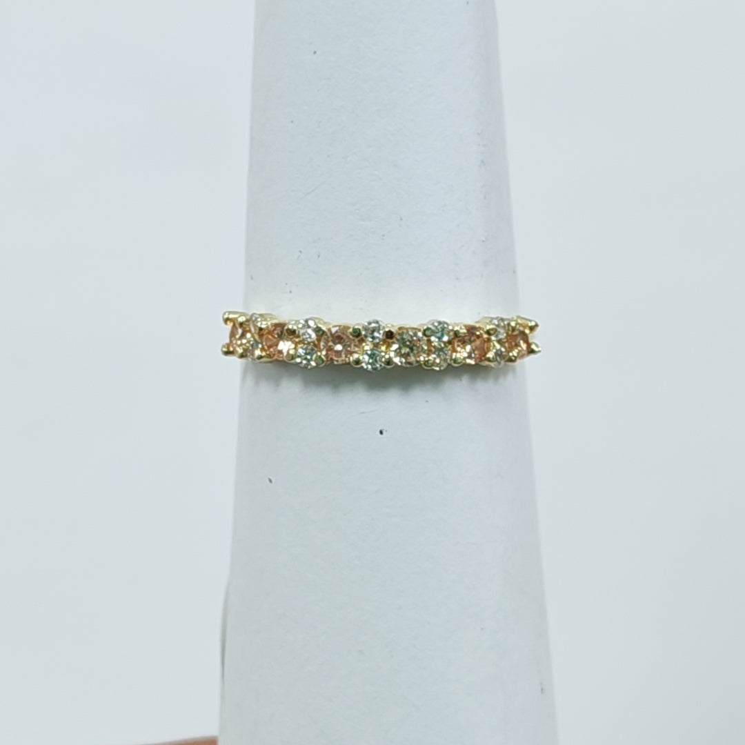 ANILLO PIEDRA COMBINADA 14K 8 TALLA 1.1 GR ADR 114 (NUEVO)