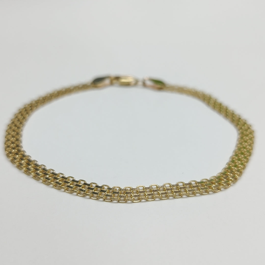 PULSERA ESPECIAL 14K 21 CM 5.1 GR (NUEVO)