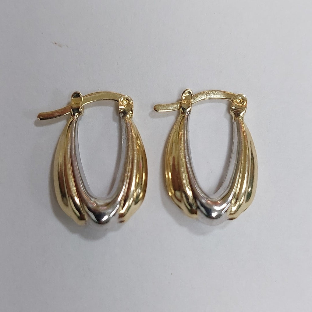 ARETES ARRACADAS COMBINADA 14K 1.7 GR AC 58 (NUEVO)