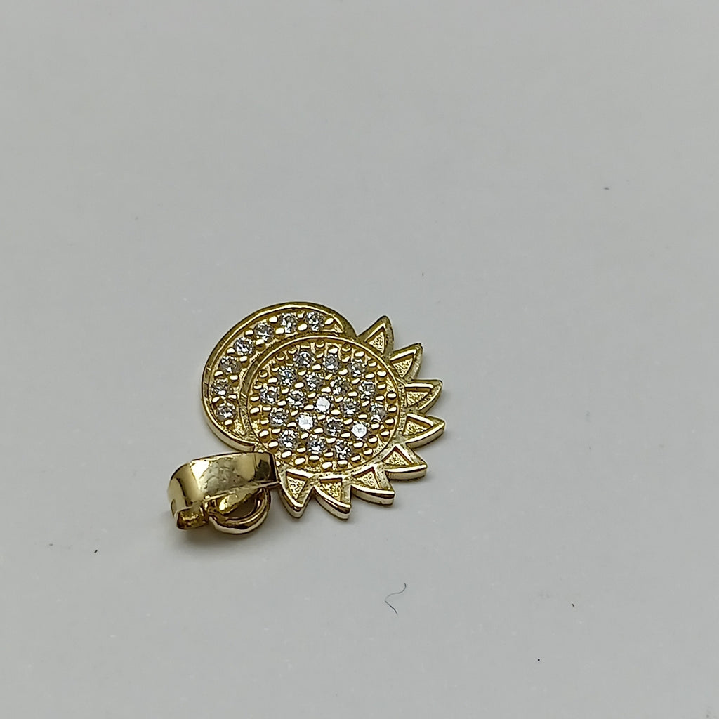 DIJE ECLIPSE CON CIRCONIAS 14K 1.2 GR DDR 106 (NUEVO)