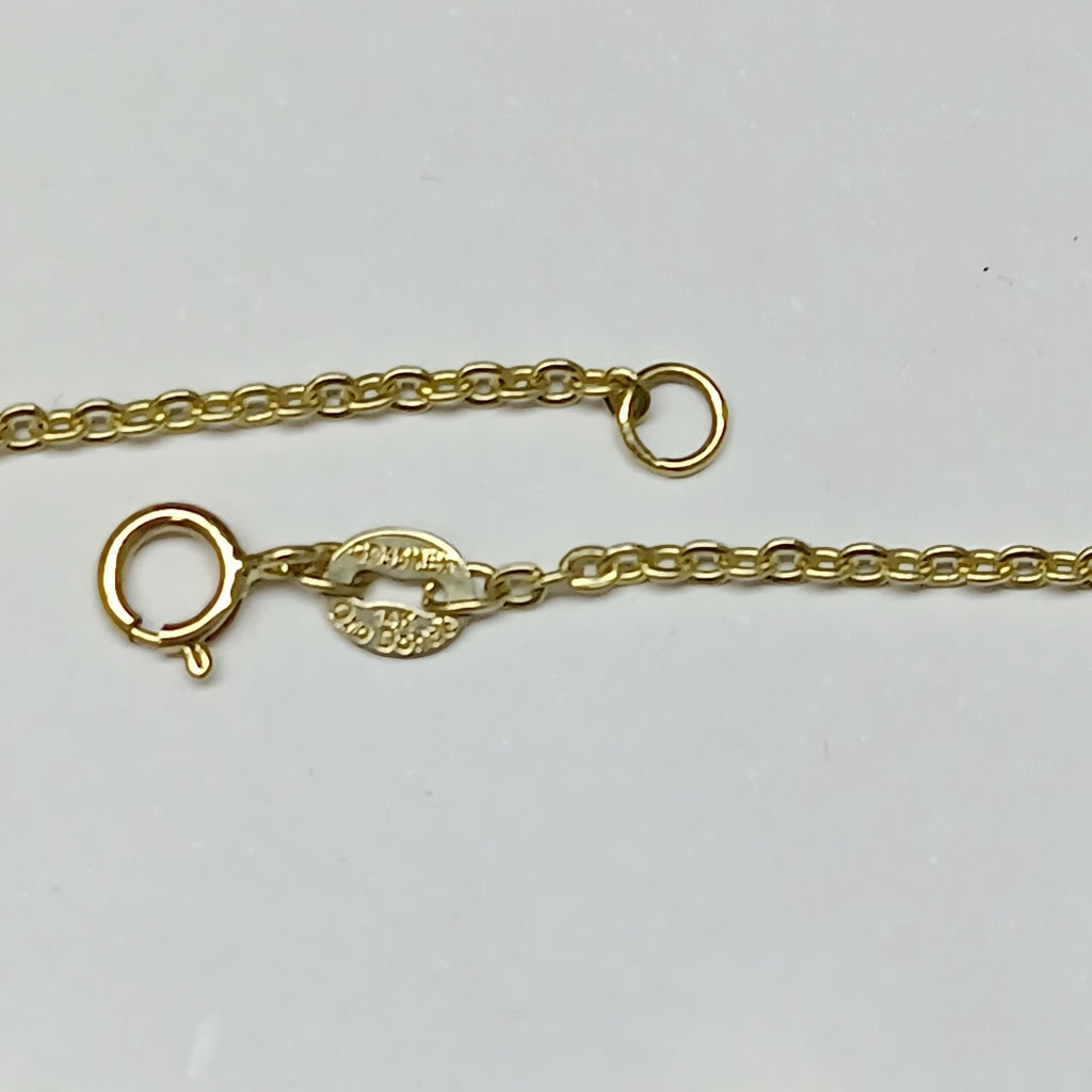 PULSERA TEJIDO ESPECIAL C FLOR 14K 18 CM 1.4 GR PTR45 (NUEVO)