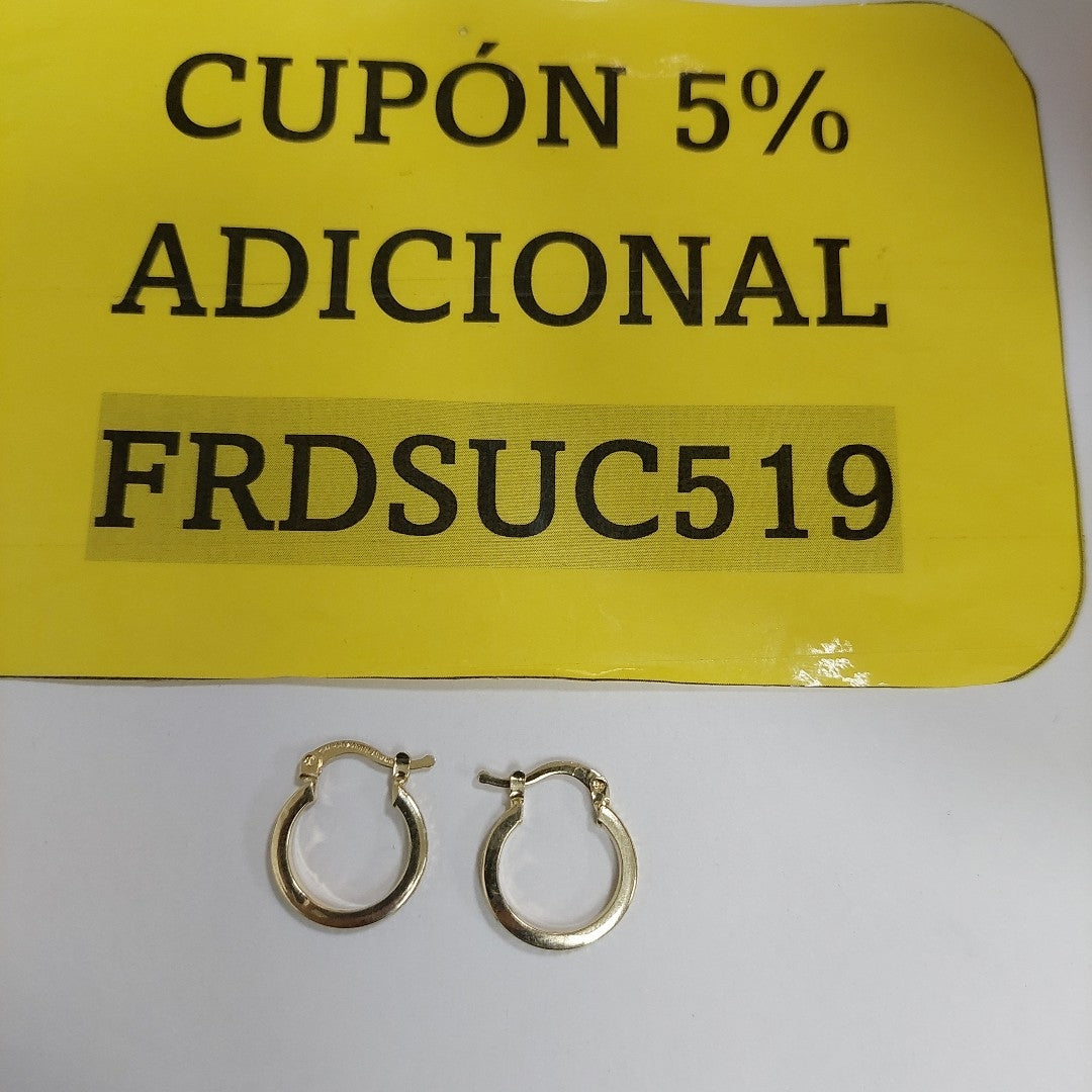 ARETES ARRACADAS GRECAS 14K 1.2 GR ECT2 V (NUEVO)