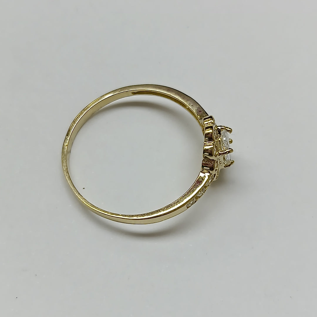 ANILLITO CON CIRCONIAS 14K 8 TALLA 1.6 GR ADP 60 (NUEVO)