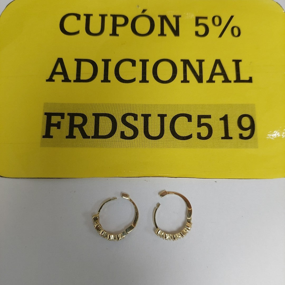 ARETES PIEDRA ARRACADAS FIG CORAZON 14K 2.5 GR H 0045 (NUEVO)