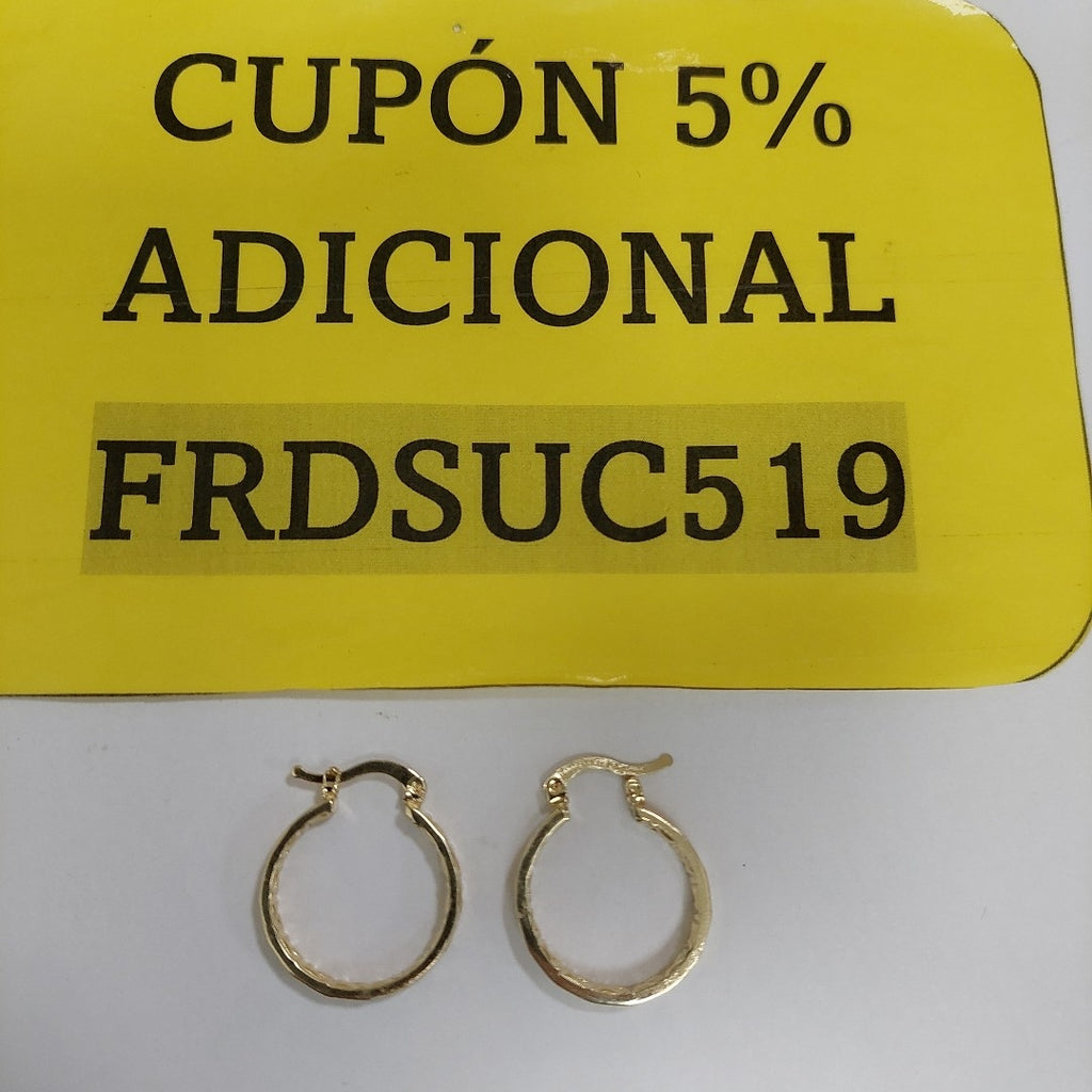 ARETES ARRACADAS CON GRECAS 14K 2.2 GR ETRE 4 (NUEVO)
