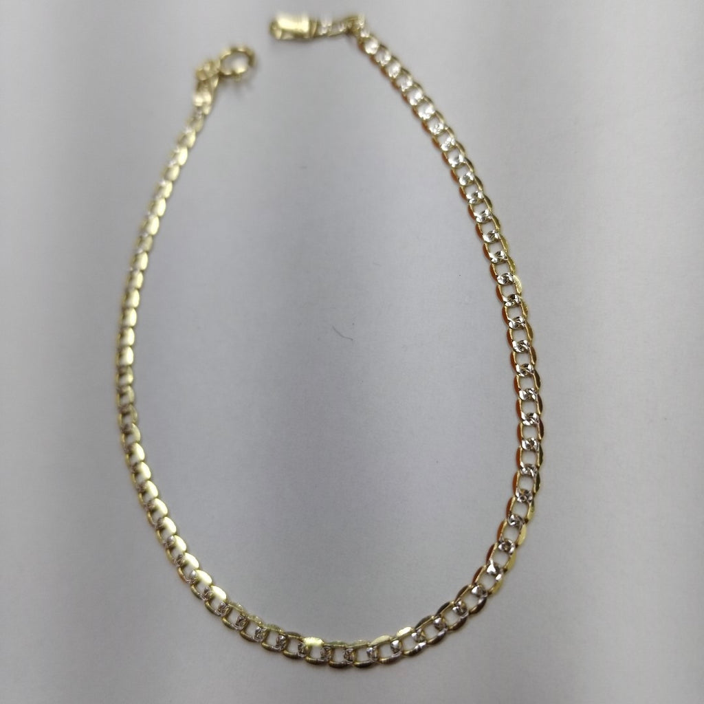 PULSERAS DAMA BARBADA DIAMANTADA ORO 14K 1.5 (NUEVO)
