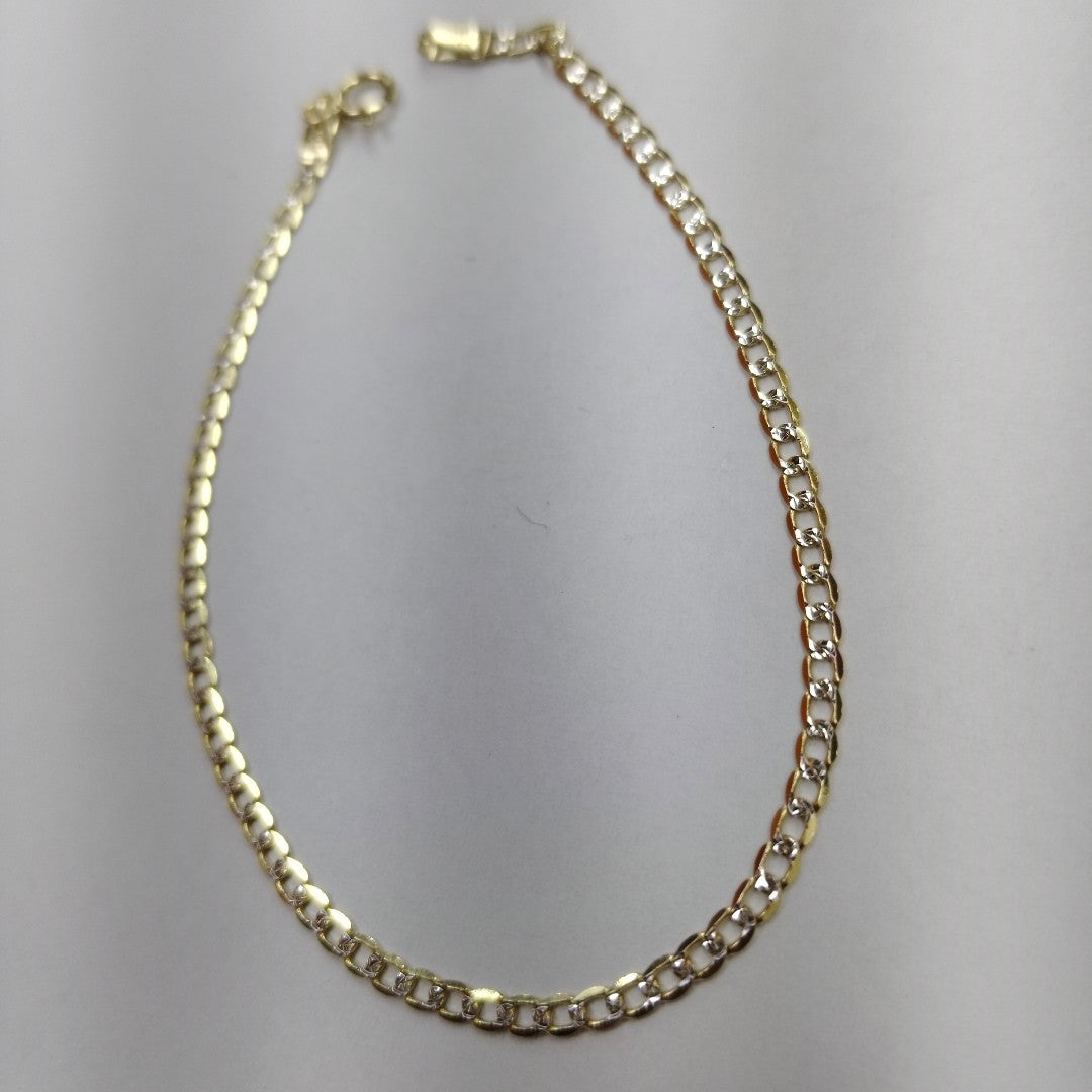 PULSERAS DAMA BARBADA DIAMANTADA ORO 14K 1.5 (NUEVO)