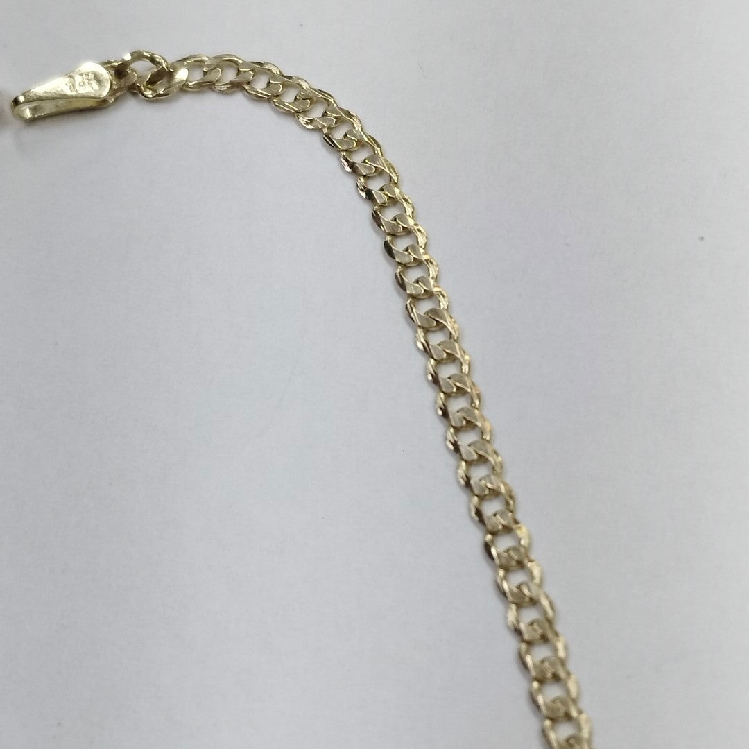 PULSERA BARBADA 14K 18 CM 2.1 GR BP075 (NUEVO)