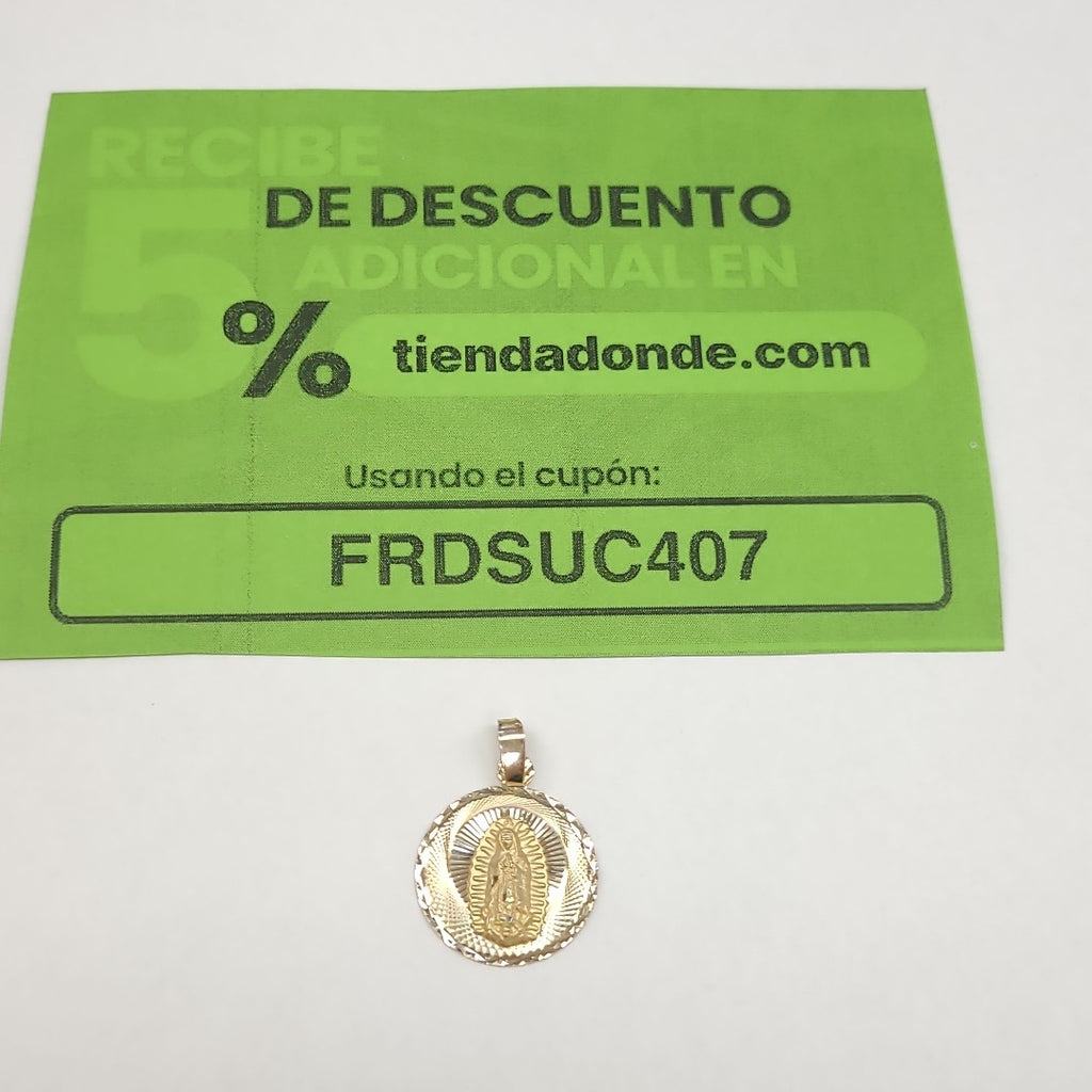 DIJE MEDALLA RELIGIOSA 14K 0.8 GR MR 6 (NUEVO)