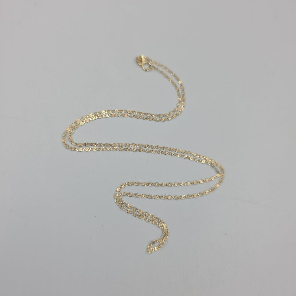 CADENA TEJIDO GUCHI COMBINADA 10K 55CM 1.9GR GUCHIESTRELLA030 (NUEVO)