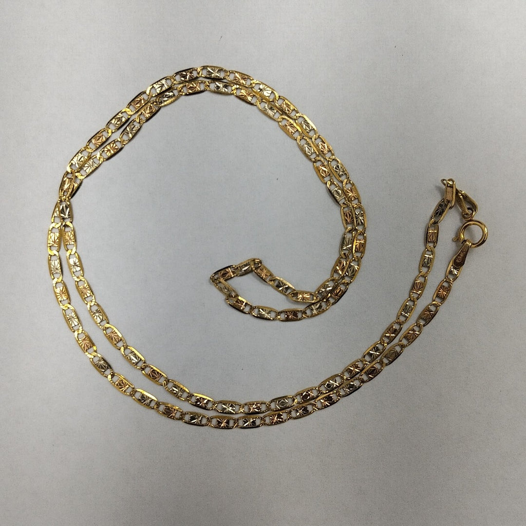 CADENA ORO COMBINADO 8 K 3.8 GRMS (SEMINUEVO)