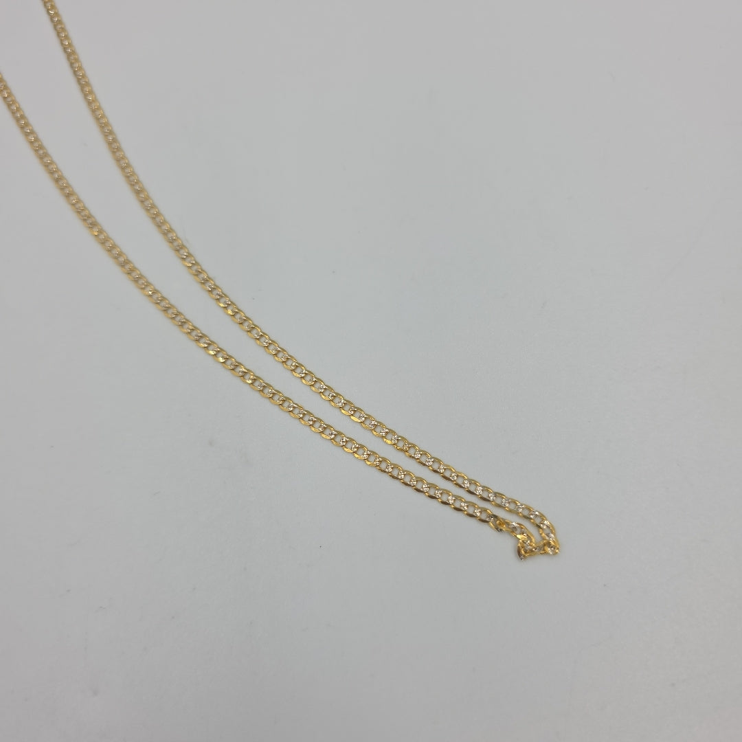CADENA TEJIDO BARBADA 14K 50CM 4.8GR BPR060 (NUEVO)