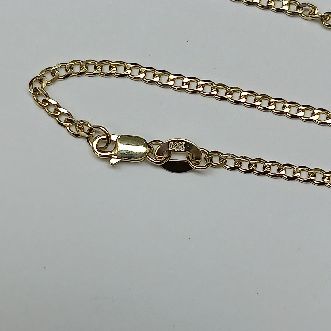 CADENA TEJIDO BARBADA 14K 55CM 4GR BP050 (NUEVO)