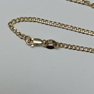 CADENA TEJIDO BARBADA 14K 55CM 4GR BP050 (NUEVO)